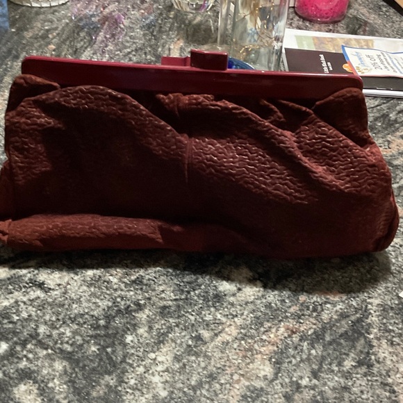Chic Maroon Clutch - Picture 3 of 5